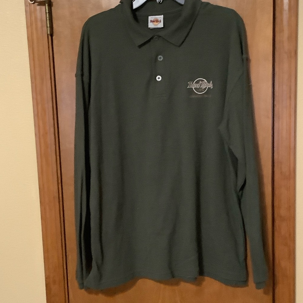 Hard Rock Cafe Dark Green Polo Shirt
